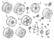 Diagram for Volkswagen Rabbit Wheel Cover - 1K0-601-149-E-QZQ