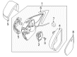 Diagram for Volkswagen Mirror Cover - 5C6-857-537-9B9