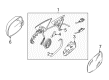 Diagram for Volkswagen Passat Car Mirror - 3B1-857-507-L-01C