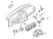 Diagram for Volkswagen R32 Hazard Warning Switch - 1K0-953-509-A