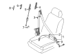 Diagram for Volkswagen Touareg Seat Belt - 7L0-857-706-H-MEE