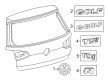 Diagram for Volkswagen e-Golf Emblem - 5G0-853-687-2ZZ