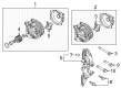 Diagram for Volkswagen Alternator Bracket - 04L-903-141-B