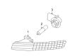 Diagram for Volkswagen Beetle Light Socket - 1C0-953-123-C