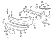 Diagram for Volkswagen Bumper Cover - 1K9-807-217-BB-GRU
