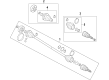Diagram for Volkswagen Golf SportWagen CV Joint - 5QM-498-099-A