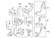 Diagram for Volkswagen Atlas Exhaust Pipe - 06K-145-874-T
