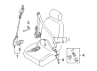 Diagram for Volkswagen Phaeton Seat Belt - 3D1-858-666-F-PNA