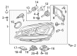 Diagram for Volkswagen Golf Headlight Bulb - N-104-456-02