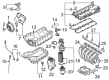 Diagram for Volkswagen Throttle Body Gasket - 07K-129-748-A