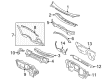 Diagram for Volkswagen Eos Grille - 1Q0-802-163