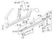 Diagram for Volkswagen CC Pillar Panels - 3C8-853-318-B-041