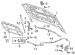 Diagram for Volkswagen Hood Latch - 5F0-823-509-D