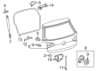 Diagram for Volkswagen GTI Emblem - 5H0-898-633