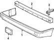 Diagram for Volkswagen Cabriolet Bumper Cover - 155-807-217-C-GRU