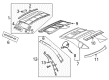 Diagram for Volkswagen Eos Grille - 1Q0-871-943-E-88U