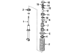 Diagram for Volkswagen Fox Strut Housing - 305-513-029-14
