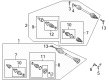Diagram for Volkswagen CV Boot - 5N0-498-203