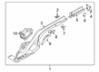 Diagram for Volkswagen Arteon Frame Rail - 3Q0-803-502-T