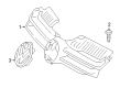 Diagram for Volkswagen Rabbit Grille - 1K0-853-651-A-GRU