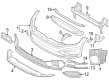 Diagram for Volkswagen Bumper - 17A-807-109-H