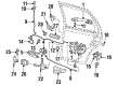Diagram for Volkswagen Jetta Rear Passenger Door Handle Latch - 6N4-839-016-B