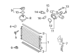 Diagram for Volkswagen Radiator - 1K0-121-251-AB