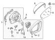 Diagram for Volkswagen Mirror Actuator - 5NA-959-578