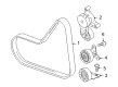 Diagram for Volkswagen Rabbit Timing Belt Idler Pulley - 07K-145-172-C