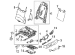 Diagram for Volkswagen ID. Buzz Seat Switch - 11A-959-769-9B9