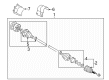 Diagram for Volkswagen Beetle CV Boot - 1J0-498-201-A