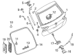Diagram for Volkswagen Tiguan Liftgate Lift Support - 5NA-827-851-E