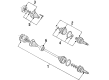Diagram for Volkswagen Passat CV Boot - 357-498-202