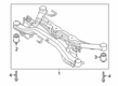 Diagram for Volkswagen Arteon Rear Crossmember - 3Q0-505-235-AH