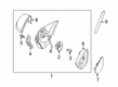 Diagram for Volkswagen Beetle Car Mirror - 5C5-857-507-N-9B9