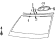 Diagram for Volkswagen Jetta Windshield - 1HM-845-011-A