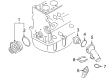 Diagram for Volkswagen Water Pump Gasket - 045-121-119-A