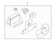 Diagram for Volkswagen Yaw Sensor - 1J0-907-651-A