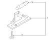 Diagram for Volkswagen Eos Car Bulbs - N-017-725-4