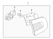 Diagram for Volkswagen Eos Light Socket - 5M0-945-259-A