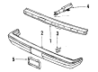 Diagram for Volkswagen Quantum Bumper - 321-807-111-AF