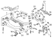 Diagram for Volkswagen Passat Crossmember Bushing - 3C0-505-145-A