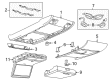 Diagram for Volkswagen Routan Dome Light - 7B0-863-344-DW1