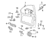 Diagram for Volkswagen Rabbit Door Latch Assembly - 3B1-837-015-AT