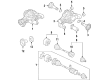 Diagram for Volkswagen CV Boot - 7L0-598-201