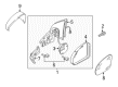Diagram for Volkswagen Golf R Mirror Cover - 5K7-857-602-9B9