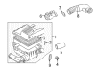 Diagram for Volkswagen Cabrio Air Duct - 1HM-129-627-F