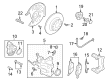 Diagram for Volkswagen Jetta Brake Dust Shields - 3Q0-615-612-B