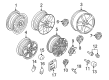 Diagram for Volkswagen Rabbit Wheel Cover - 3C0-601-149-R-8Z8