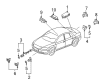 Diagram for Volkswagen Phaeton Parking Assist Sensor - 3D0-998-275-B